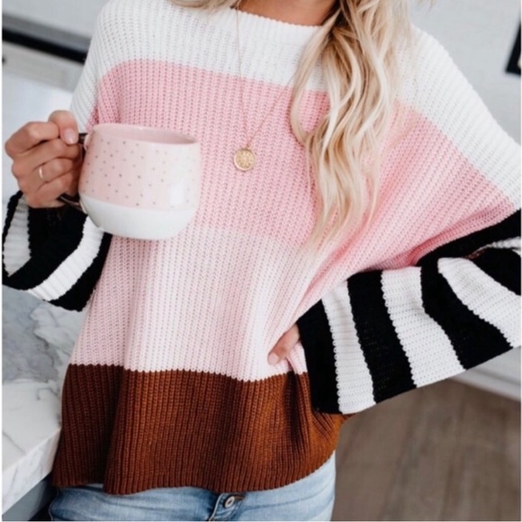 VICI Colorful Striped Women's Sweater - Picture 2 of 5